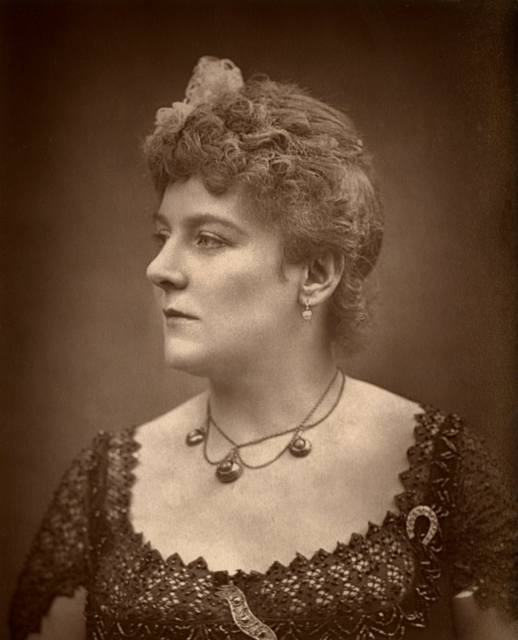 Atriz britânica Henrietta Lindley em Jim the Penman, 1886 de Barraud