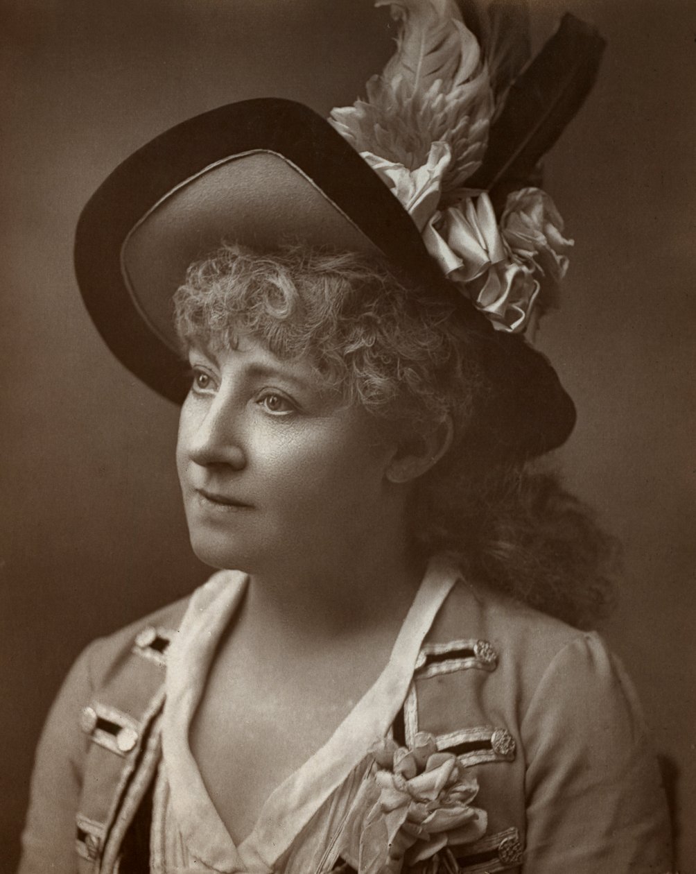 Lydia Thompson, dançarina britânica, atriz e produtora teatral, 1886 de Barraud