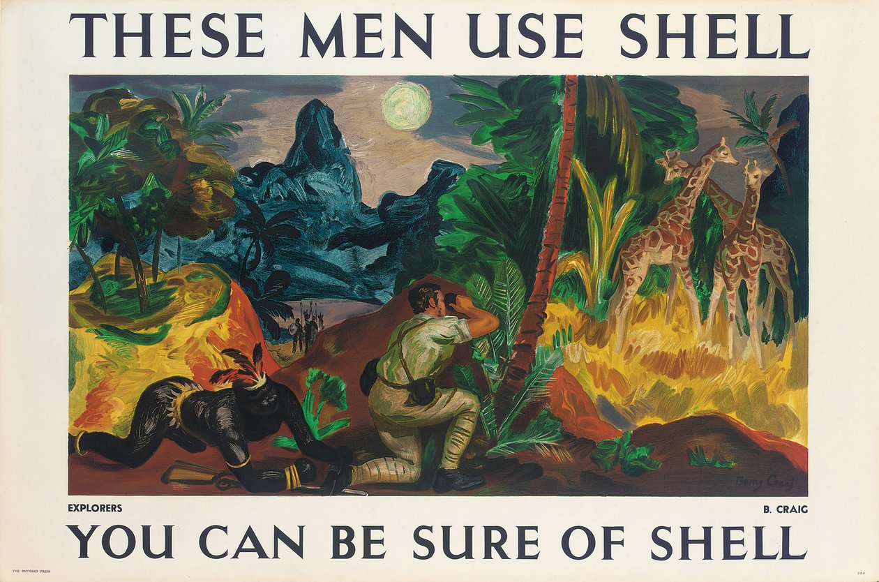 Cartaz publicitário para a Shell de Barry Craig