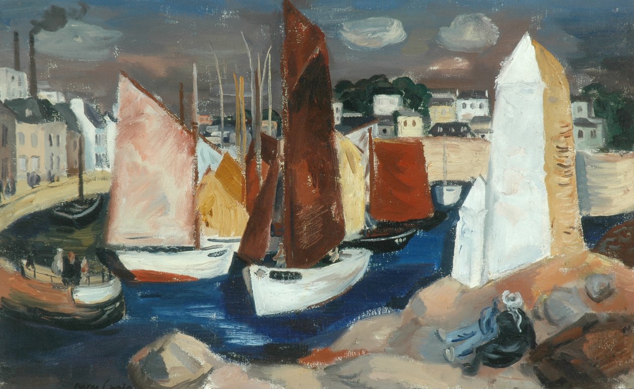 Porto de Concarneau (óleo sobre tela) de Barry Craig