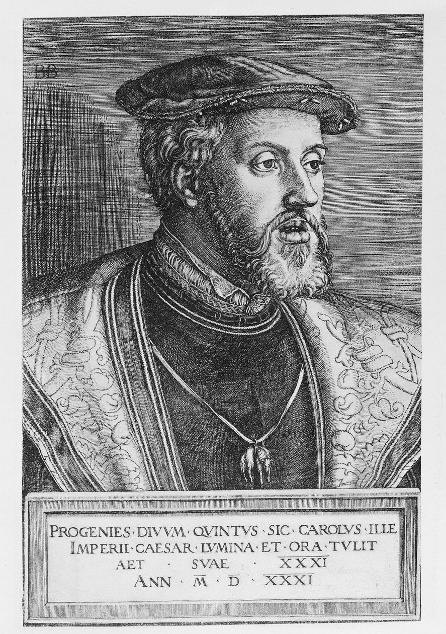 Imperador Carlos V, 1531 de Barthel Beham