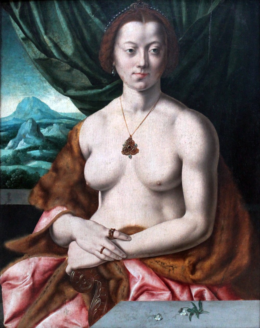 Retrato nu feminino de Barthel Bruyn the Elder