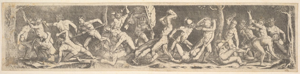 Cópia Battle for the Banner, início do século XVI. de Barthel Beham