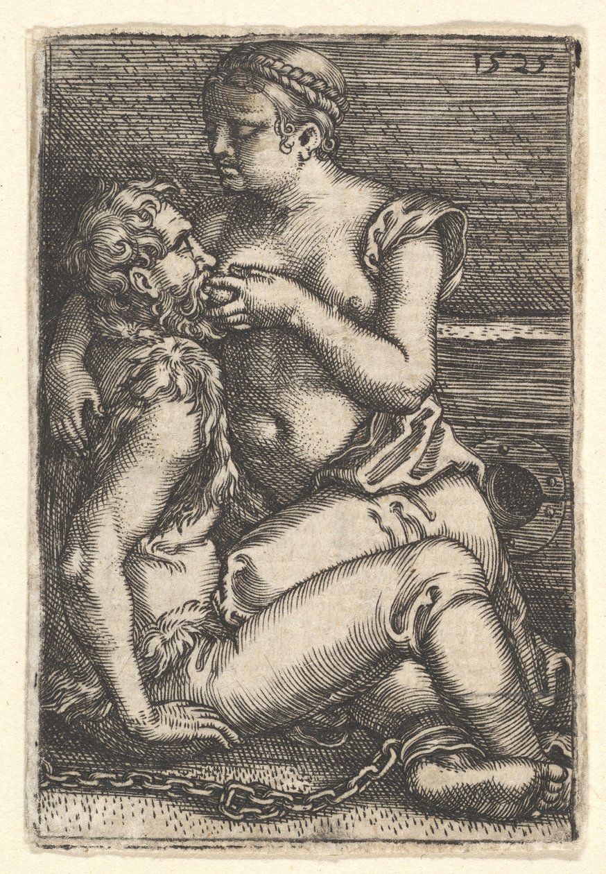 Cimon e Pero, meados do século XVII. de Barthel Beham