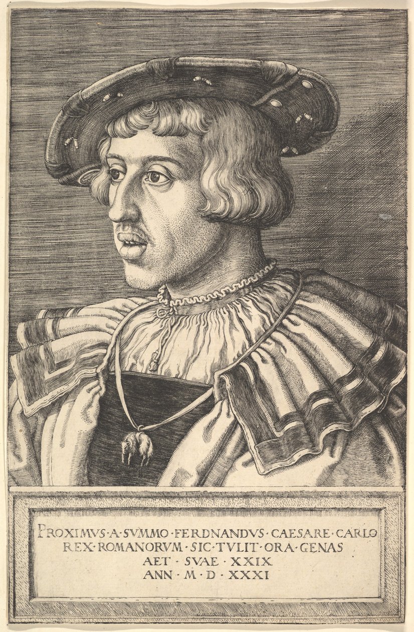 Imperador Fernando I, século XVI. de Barthel Beham
