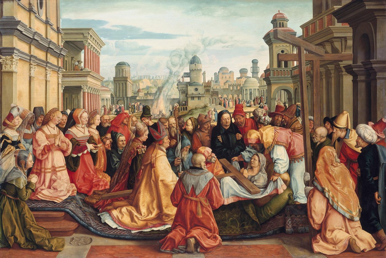 Ciclo histórico: A descoberta da Cruz por Santa Helena de Barthel Beham