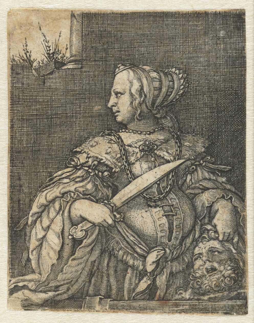 Judite com cabeça de Holofernes e espada de Barthel Beham
