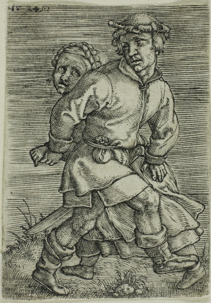 Casal Camponês dançando de Barthel Beham
