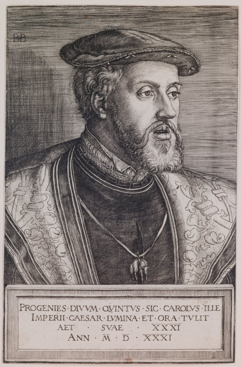 Retrato de Charles Quint de Barthel Beham