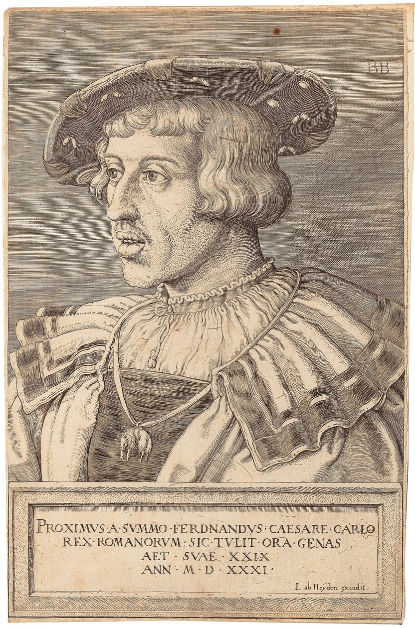Retrato do Imperador Fernando I 1503-1564, 1531. de Barthel Beham