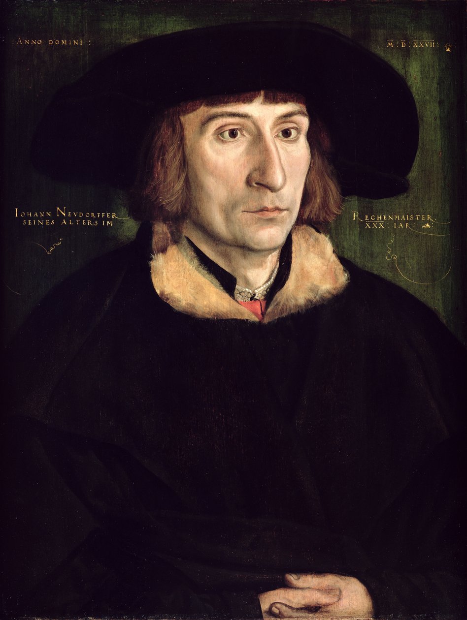 Retrato de Johann Neudorffer (1497-1563) 1527 de Barthel Beham
