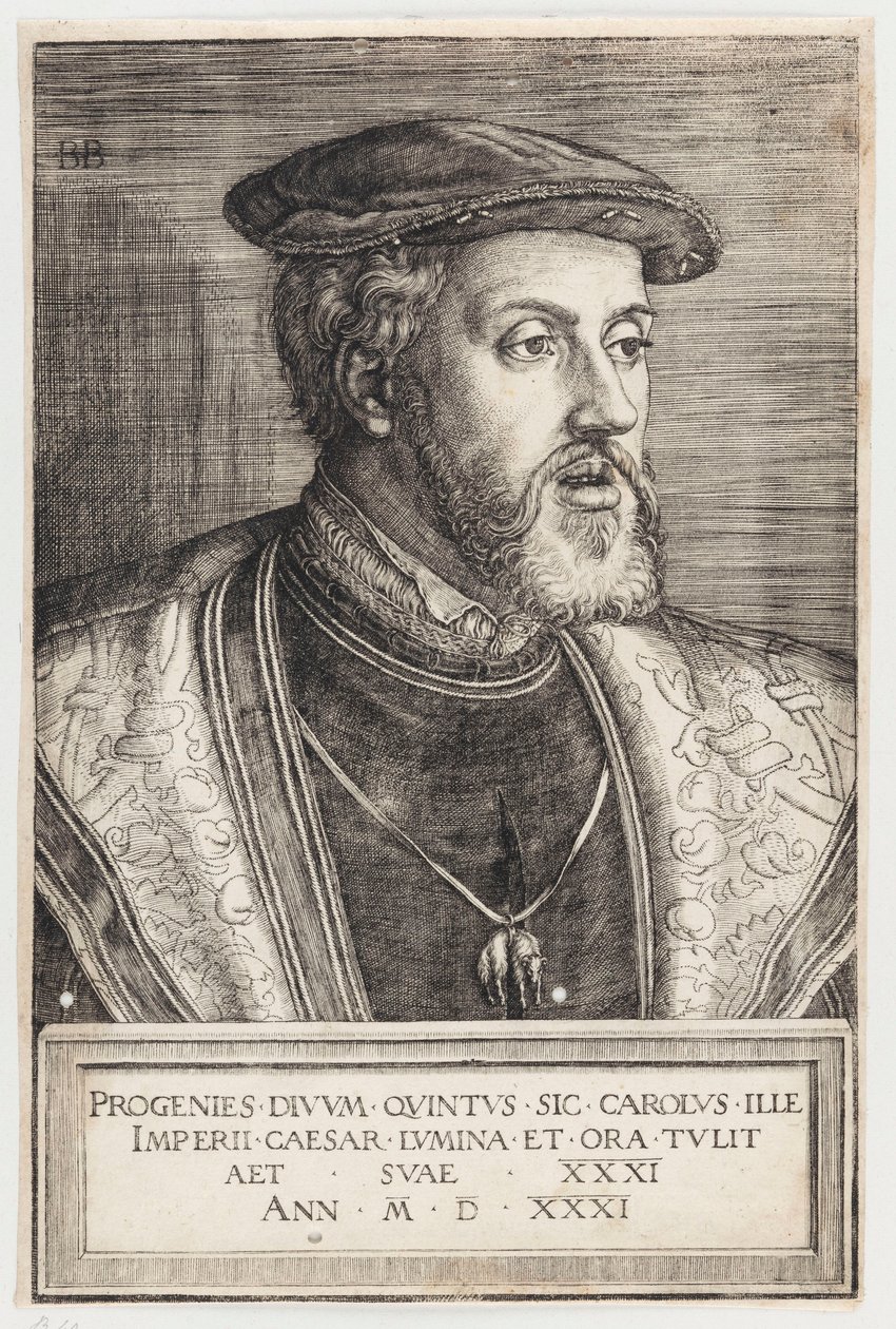 Retrato do imperador Carlos V de Barthel Beham