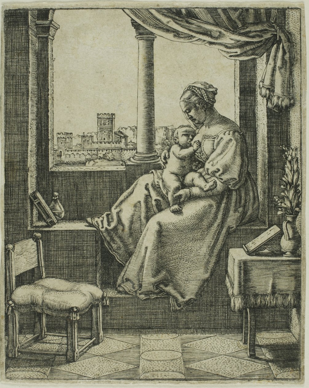 Virgem e Menino junto à janela de Barthel Beham