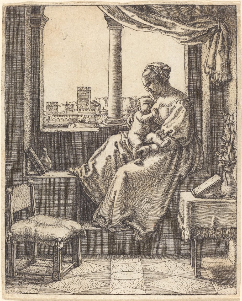 Virgem na janela de Barthel Beham