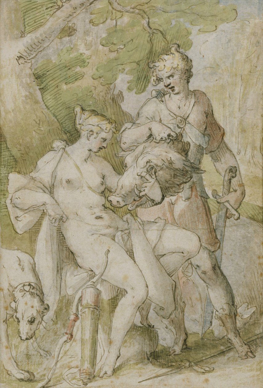 Cena mitológica de Bartholomaeus Spranger