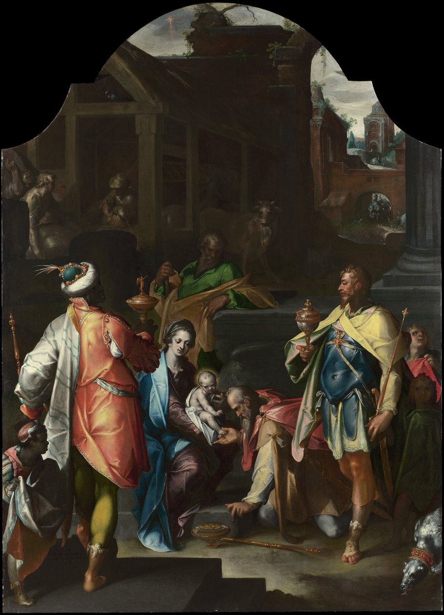 A adoração dos reis de Bartholomaeus Spranger
