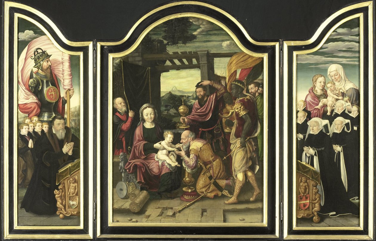 Tríptico com a Adoração dos Magos de Bartholomäus Bruyn (I) (manner of)