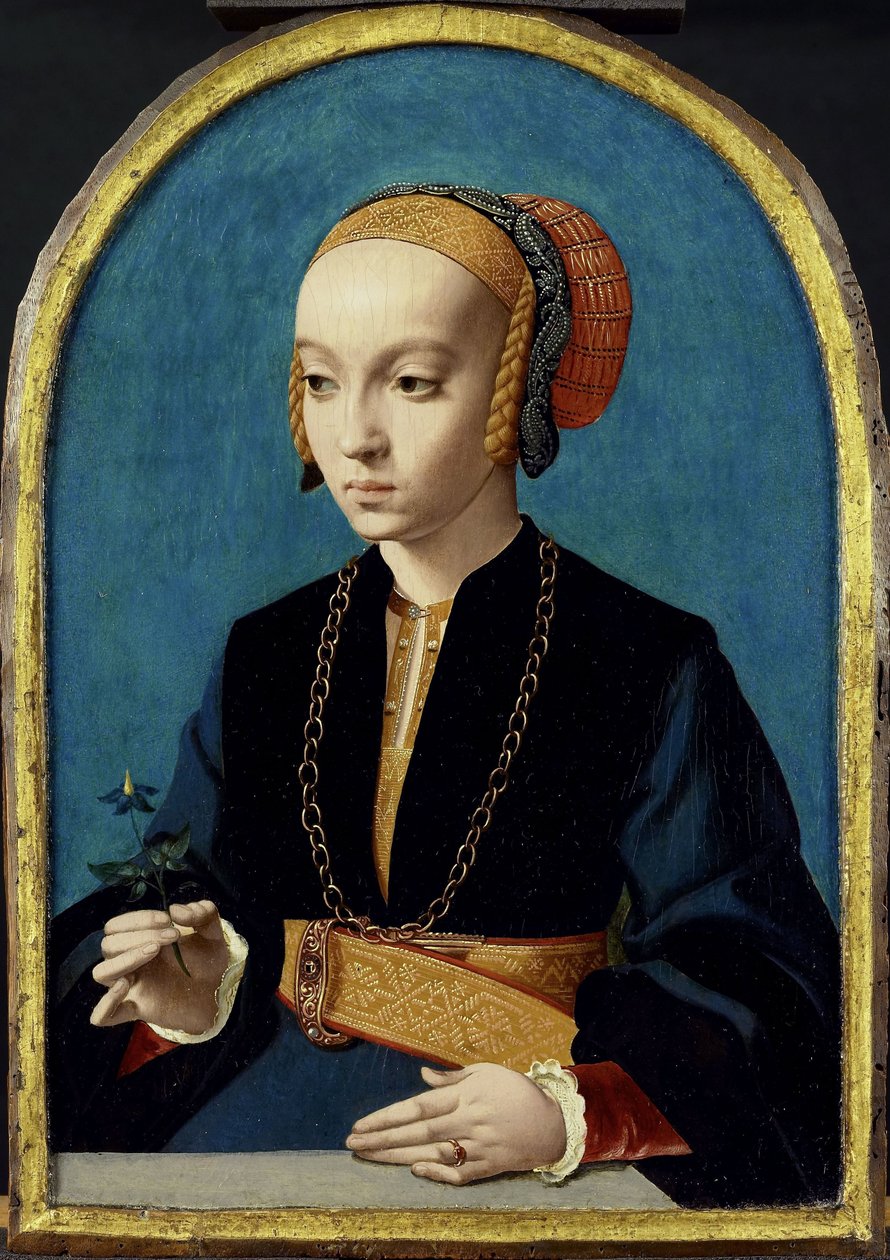 Retrato de Elisabeth Bellinghausen (c.1520- depois de 1570) de Bartholomäus Bruyn (I)