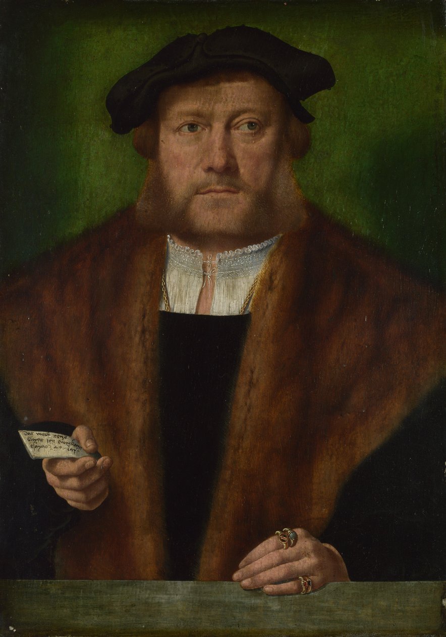 Um homem, provavelmente da família Strauss de Bartholomaeus Bruyn the Elder
