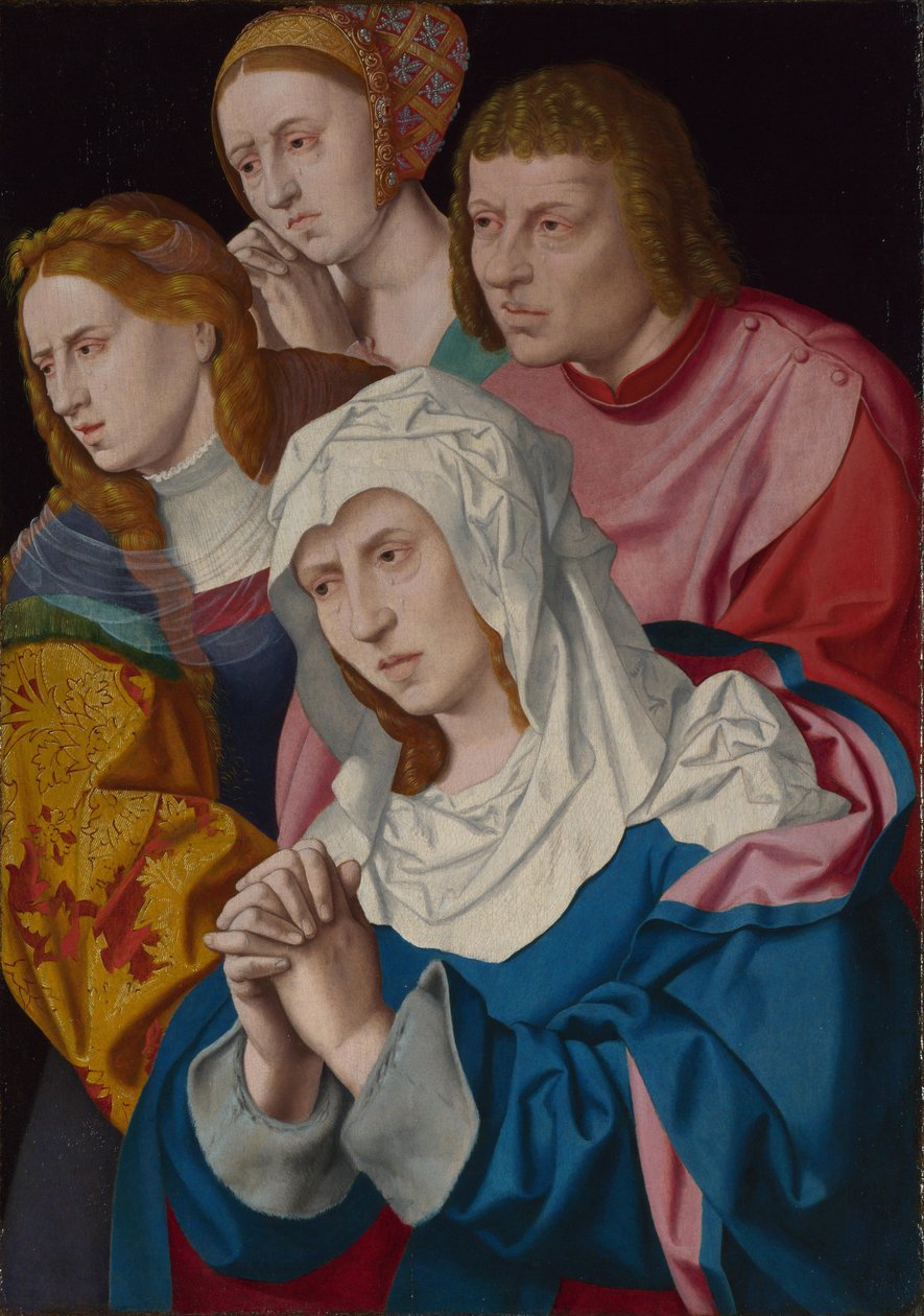 A Virgem, os santos e uma mulher santa de Bartholomaeus Bruyn the Elder
