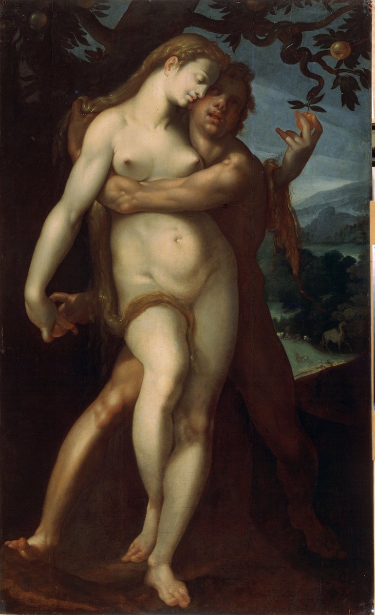 Adão e Eva de Bartholomaeus Spranger