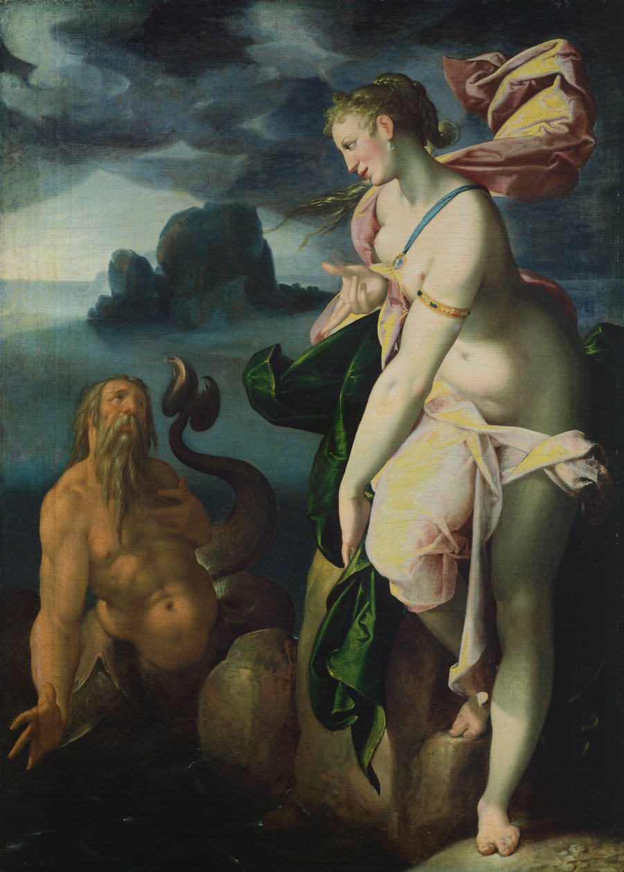Glaucus e Scylla de Bartholomaeus Spranger