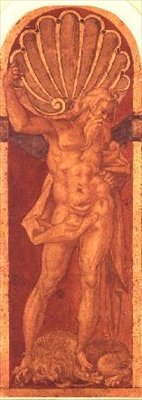 Hércules (lápis) de Bartholomaeus Spranger
