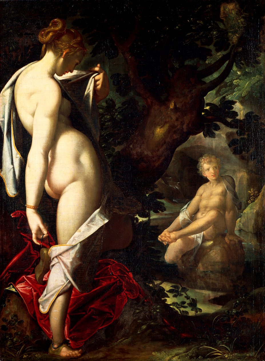 Hermaphroditus e Salamace, de Bartholomaeus Spranger (1546-1611) de Bartholomaeus Spranger