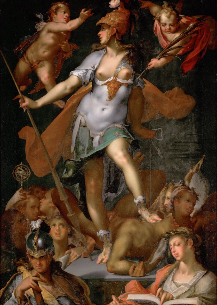 Minerva Victorious over Ignorance, ca 1591 de Bartholomaeus Spranger