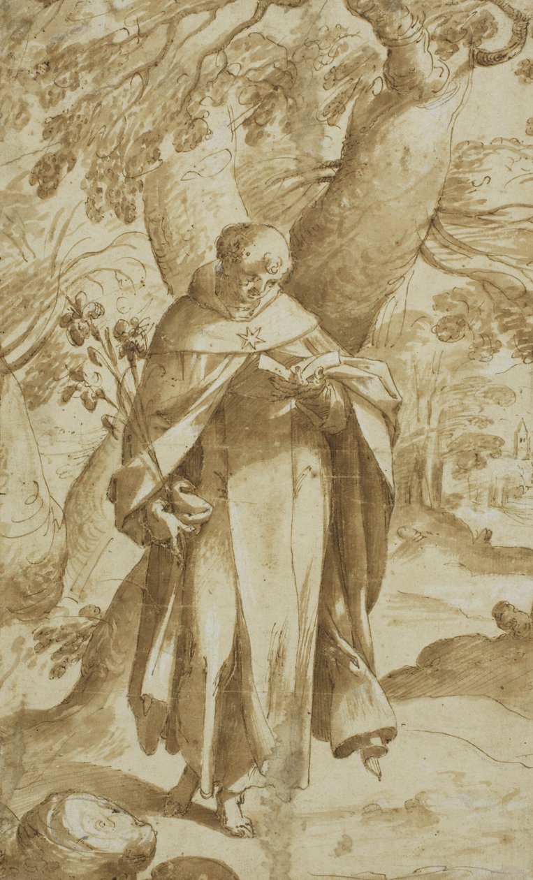 São Domingos Leitura, c.1573 de Bartholomaeus Spranger