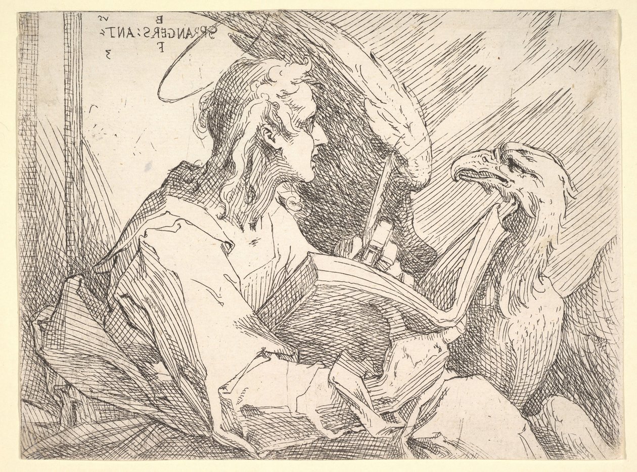 São João Evangelista, ca. 1596 de Bartholomaeus Spranger