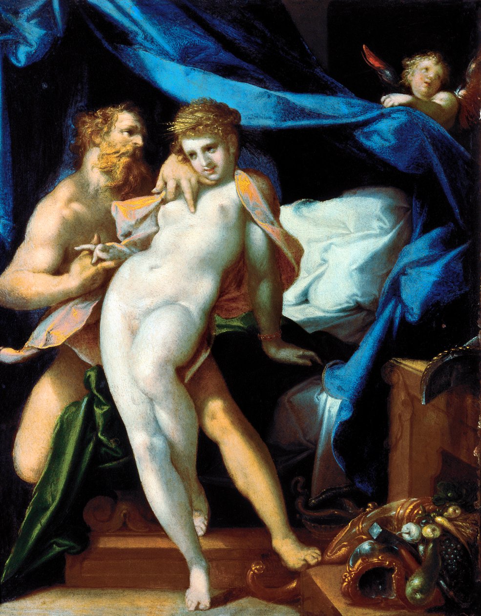 Vénus e Maia de Bartholomaeus Spranger