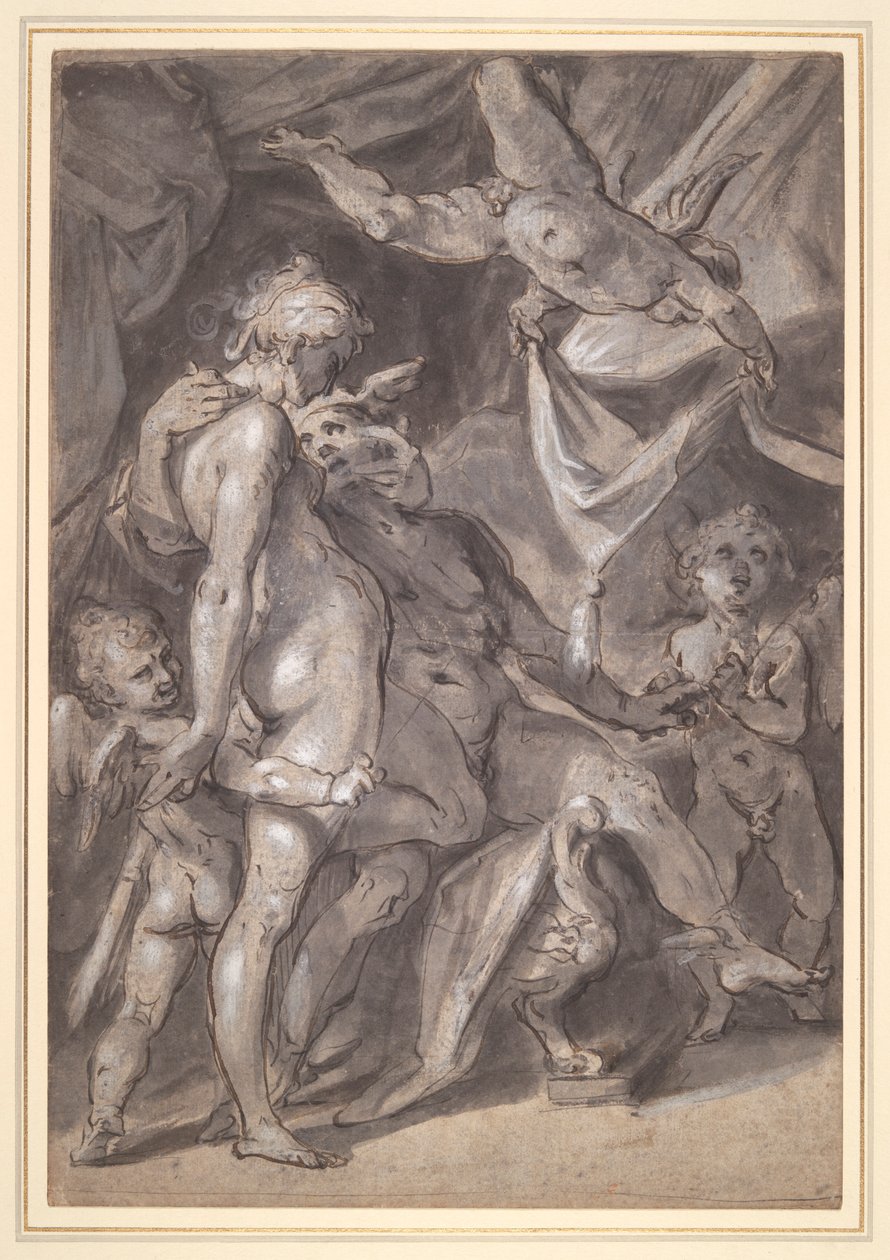 Vênus e Mercúrio de Bartholomaeus Spranger