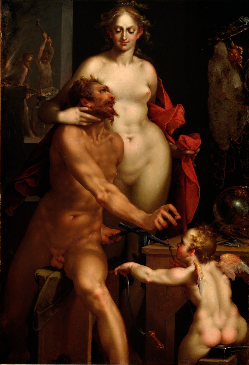 Vénus e Vulcano (Pintura de Bartholomaeus Spranger