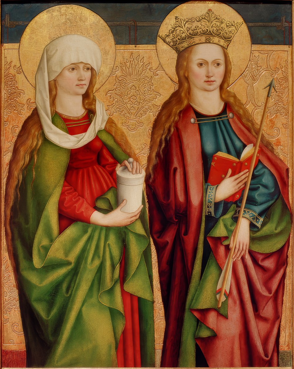 Hl. Maria Madalena e Úrsula de Bartholomäus Zeitblom