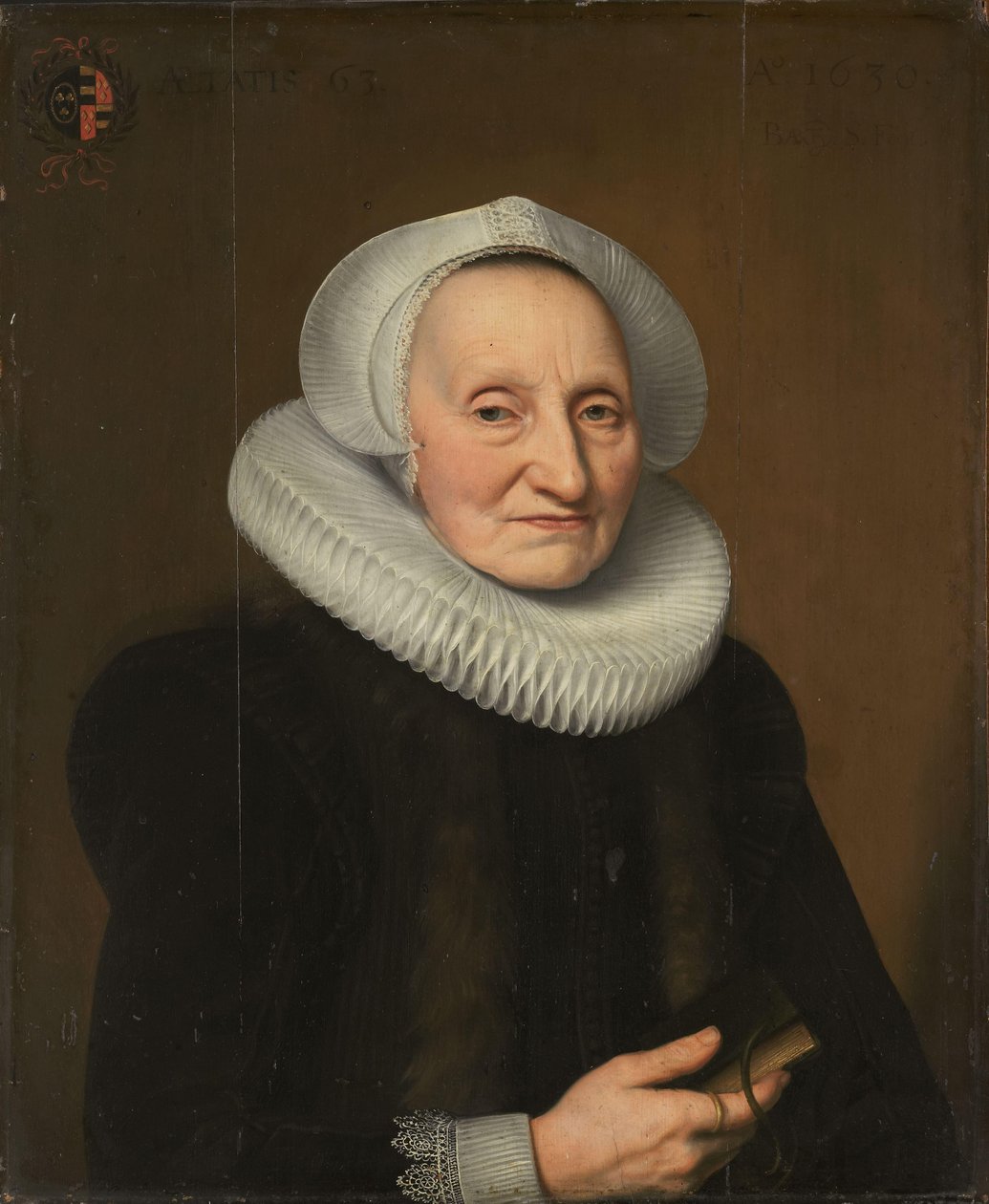 Retrato de Belia Claesdr (1566-em ou depois de 1652) de Bartholomeaus Sarburgh