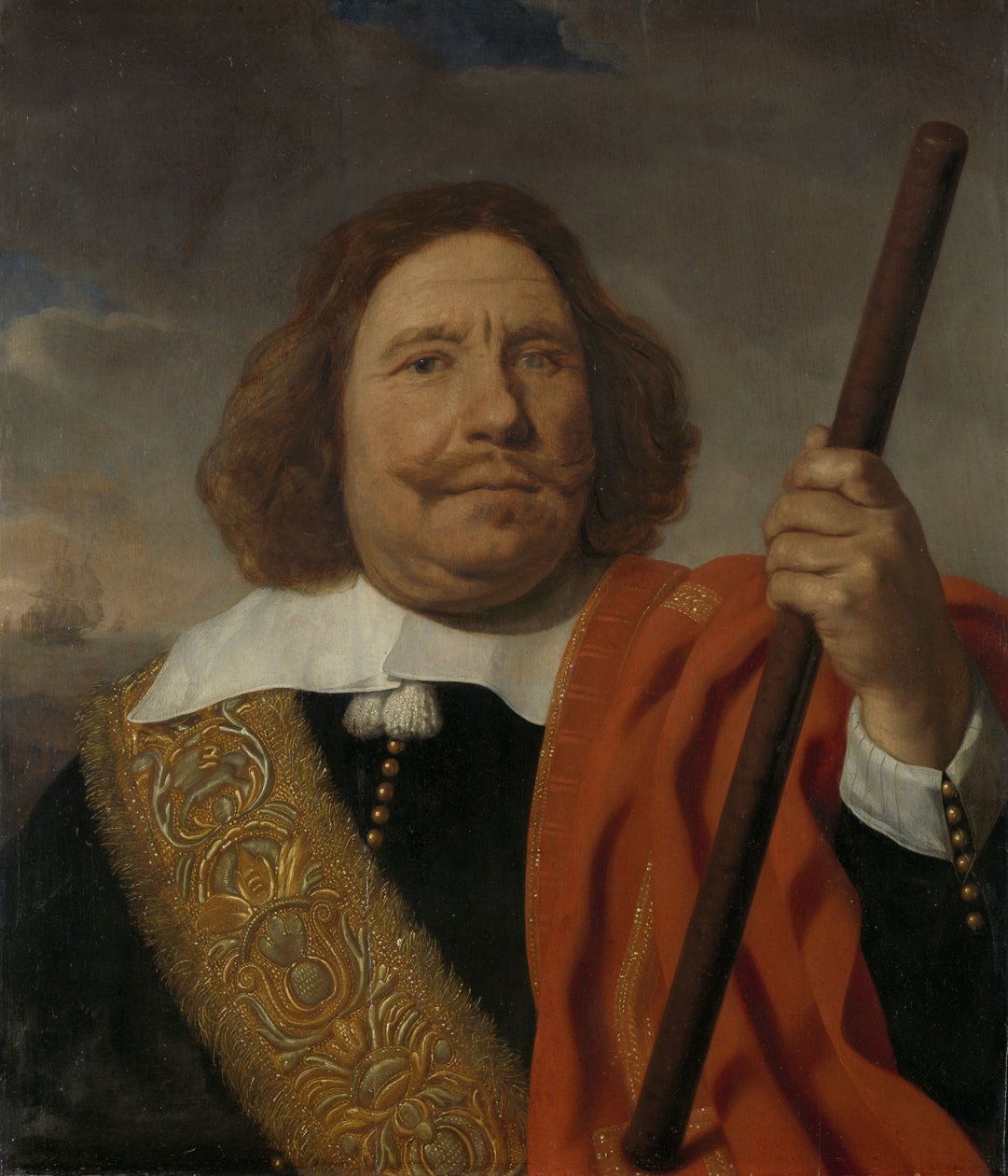 Egbert Meeuwsz Cortenaer (1600-65). Vice almirante, almirantado do Maas, Rotterdam de Bartholomeus van der Helst
