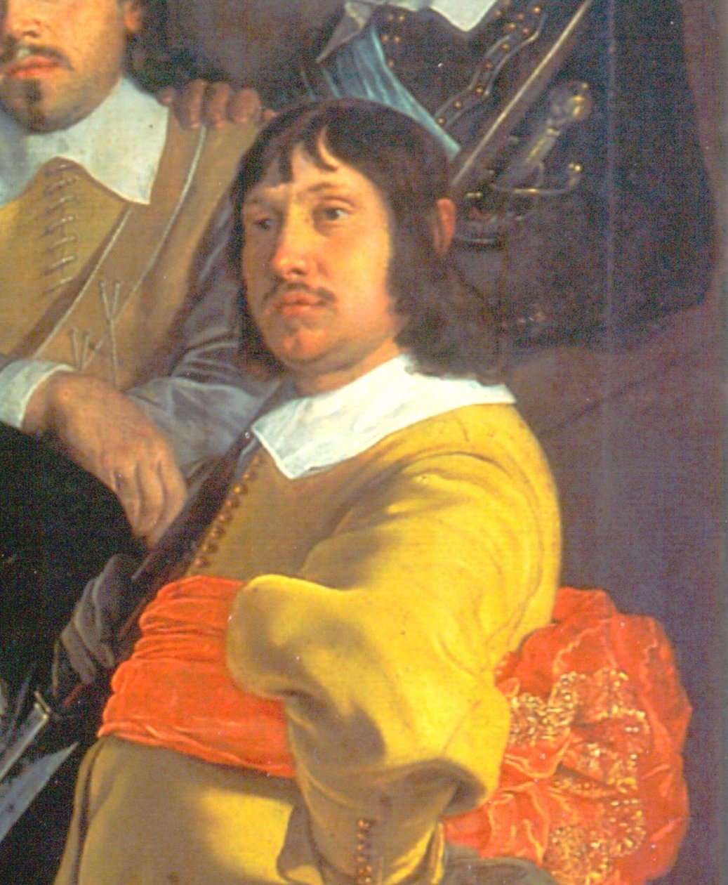 A celebração da paz de Munster, 18 de junho de 1648, na sede da besta guarda cívica St George guarda, em Amsterdã, detalhe. de Bartholomeus van der Helst