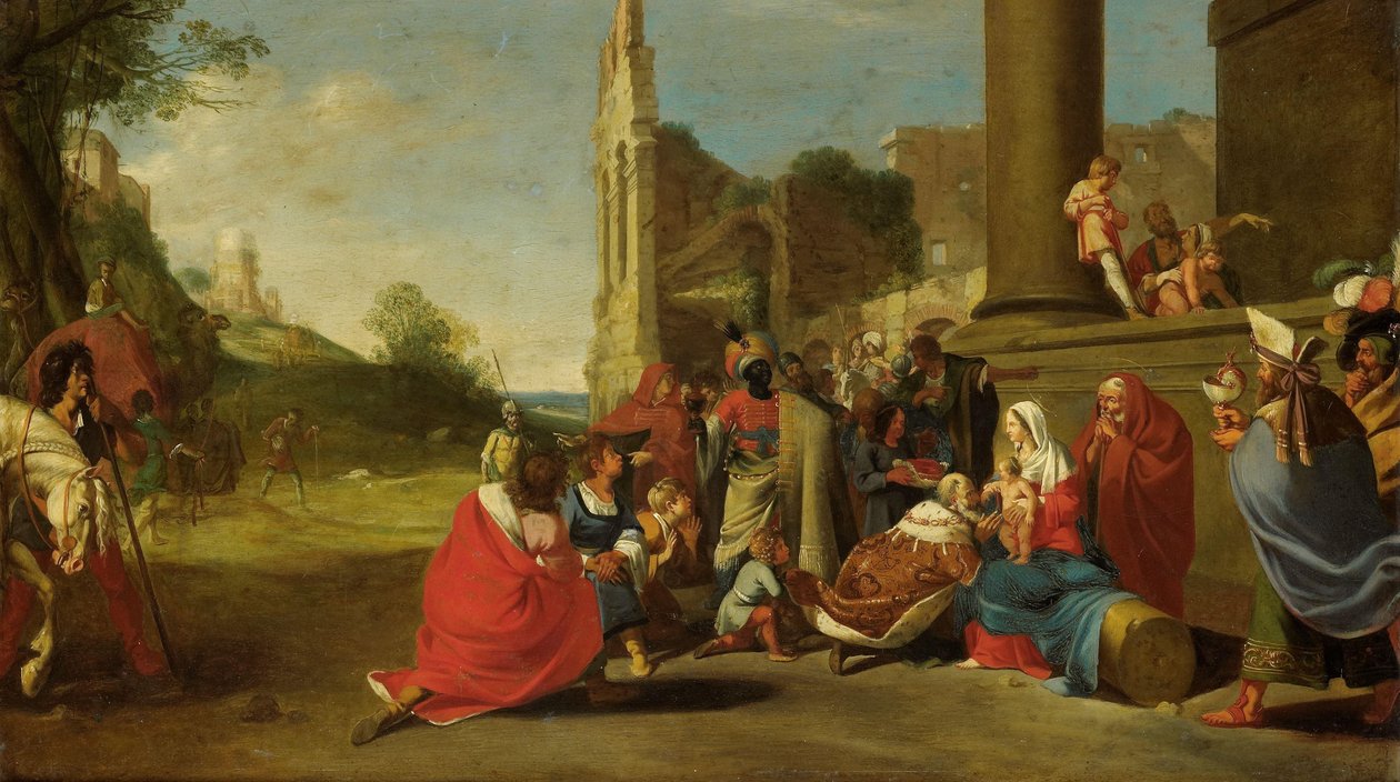 A Adoração dos Magos de Bartholomeus Breenbergh (circle of)