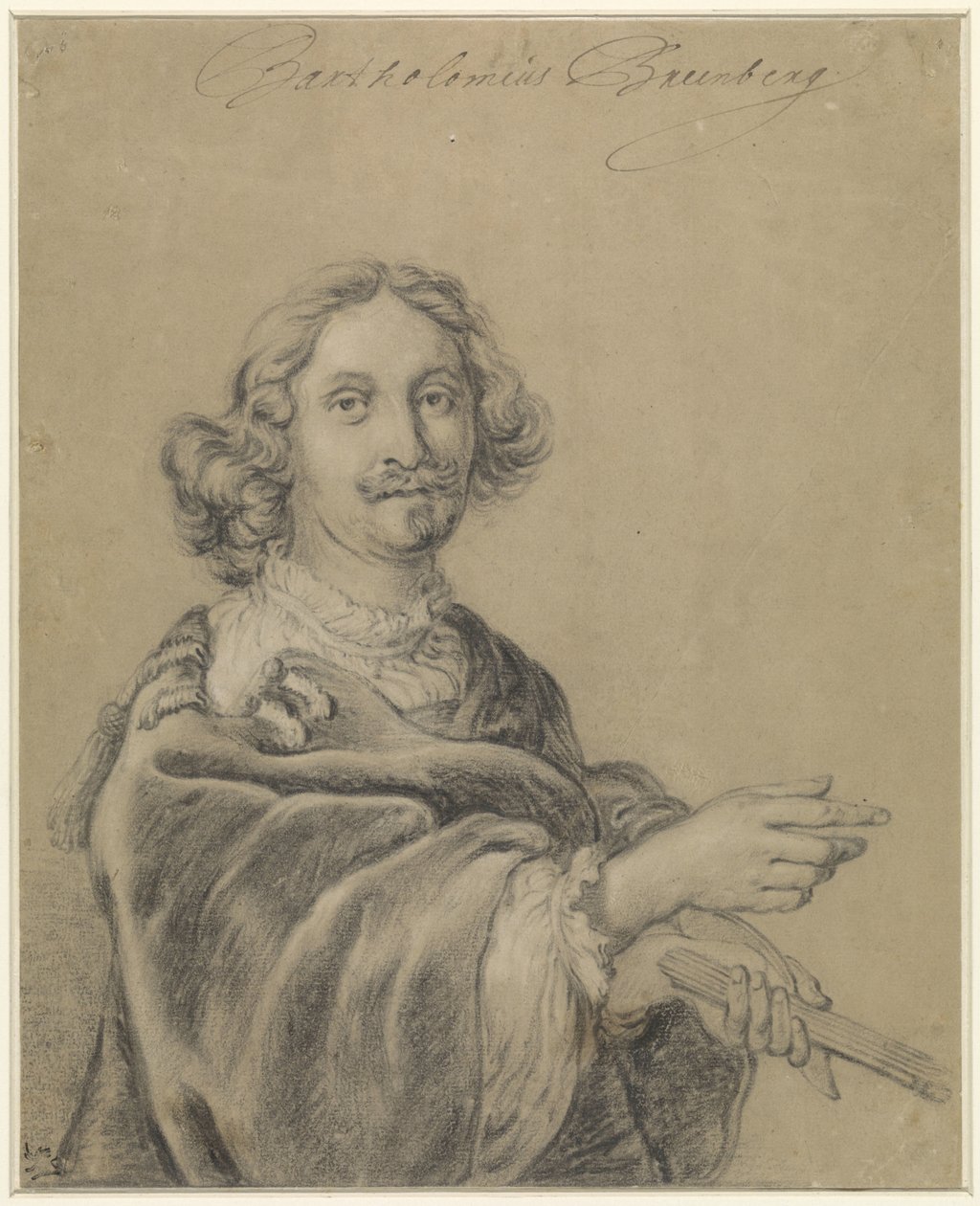 Retrato de Bartolomeu Breenbergh de Bartholomeus Breenbergh (possibly)