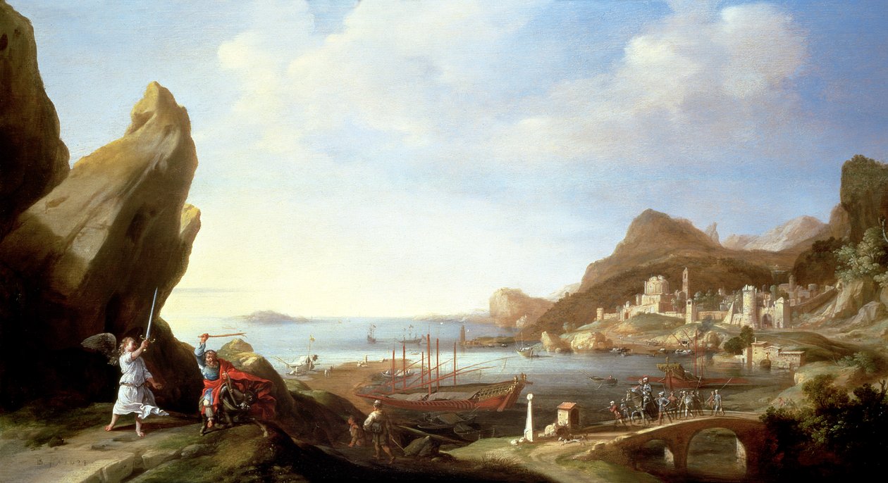 Balaão e seu burro de Bartholomeus Breenbergh