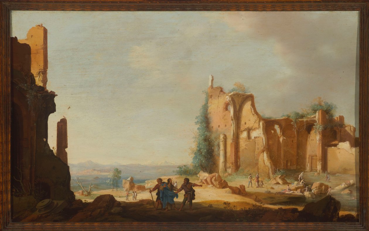 Cristo a caminho de Emaús de Bartholomeus Breenbergh