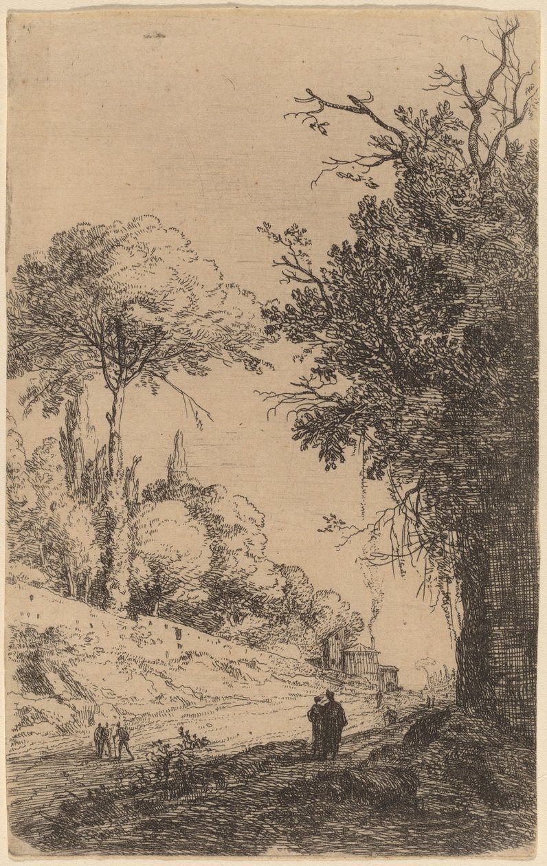 Parte da Via Flaminia de Bartholomeus Breenbergh