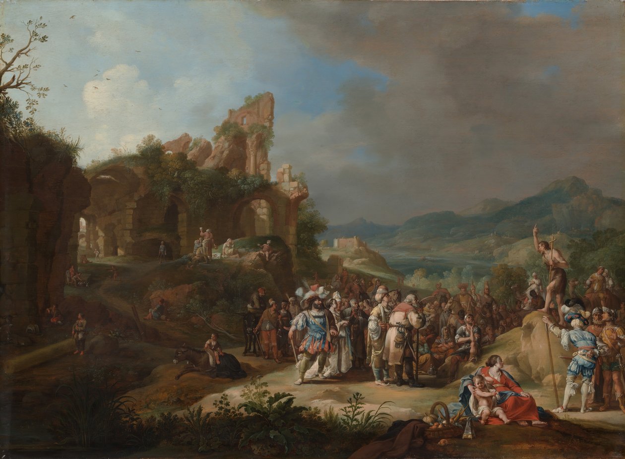 A Pregação de João Batista, 1634. de Bartholomeus Breenbergh