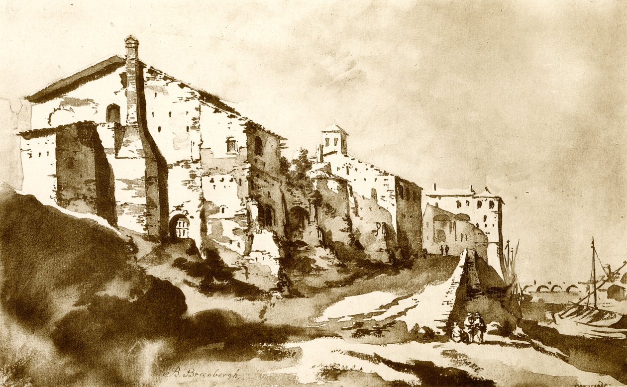 O Ripa Grande em Roma de Bartholomeus Breenbergh