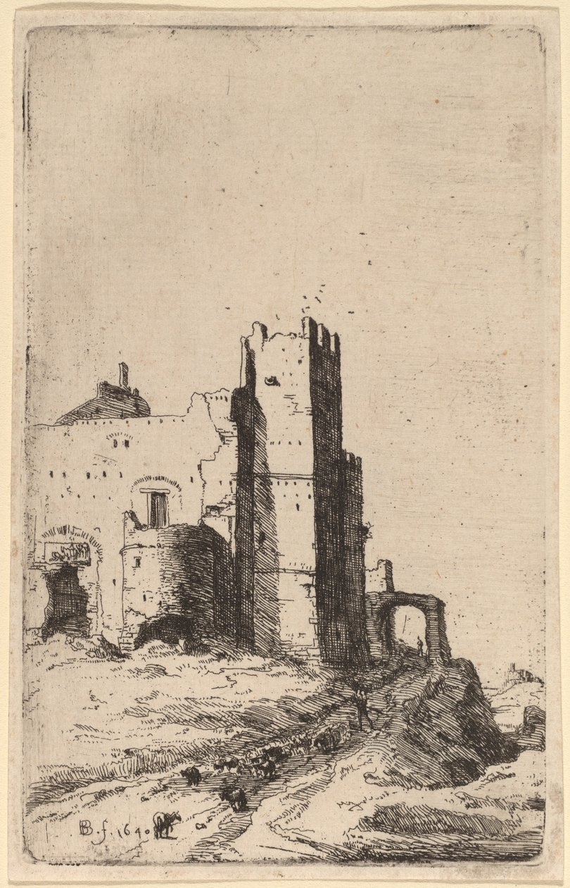 A cidade de Leoni, perto de Frascati de Bartholomeus Breenbergh