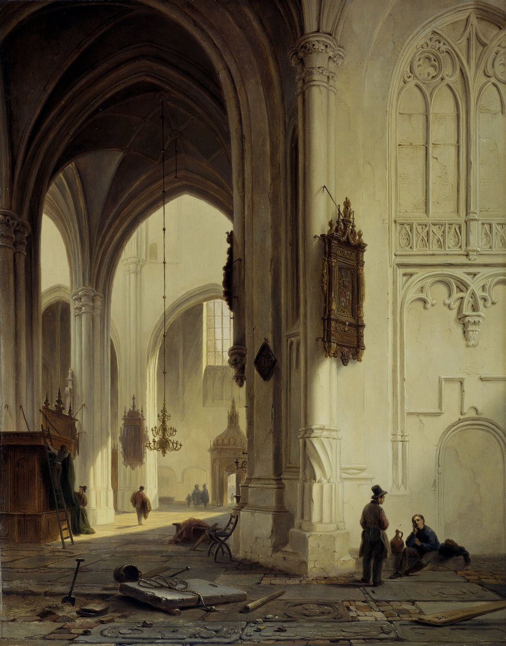 Interior da Igreja de Bartholomeus Johannes van Hove
