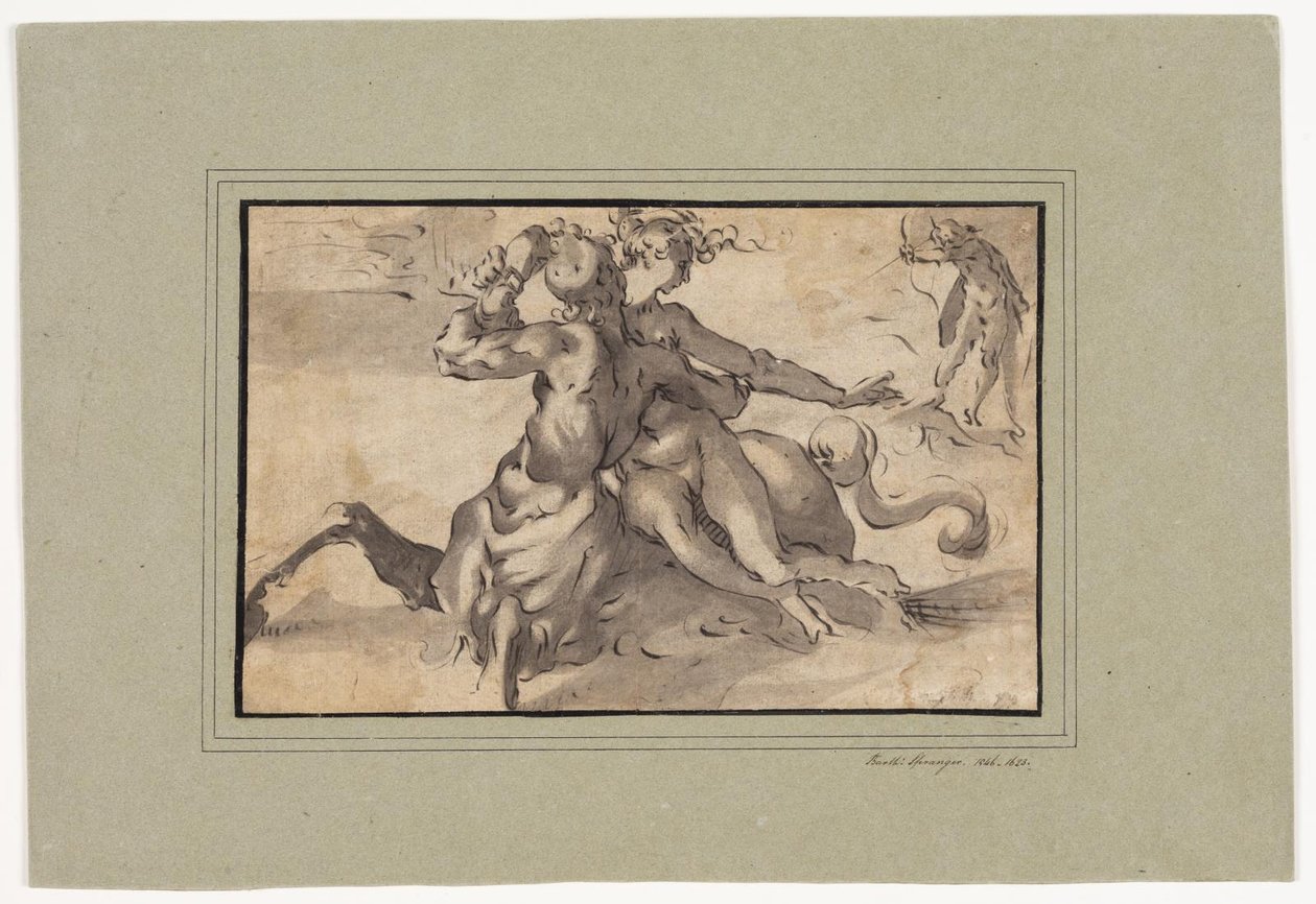 Hércules, Deianira e o Centauro Nessus de Bartholomeus Spranger