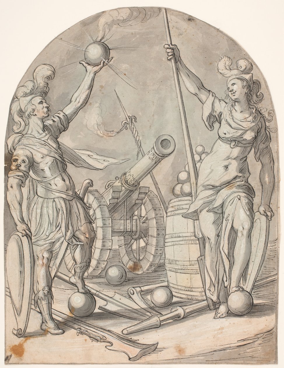 Março e Belona de Bartholomeus Spranger