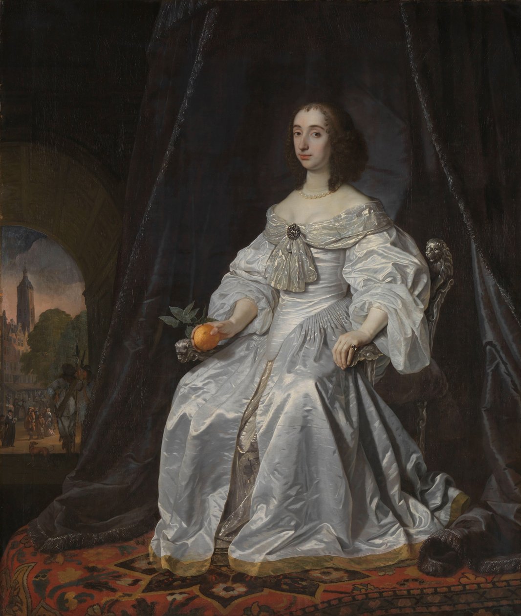 Mary Stuart, princesa de Orange, como viúva de William II Retrato da princesa Mary Stuart (1631-1660), viúva de Willem II, príncipe de Orange de Bartholomeus van der Helst